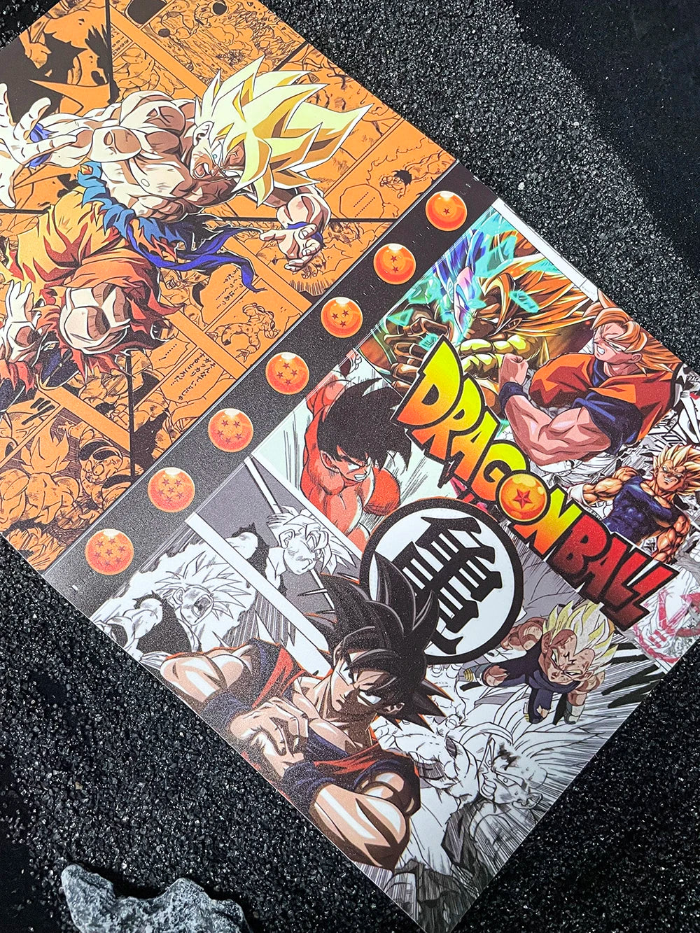 Goku Dragon Ball Collectible Card Album 4 Compartments Can Hold 240 Pcs Card Matte Touch Shell Card Album Gift