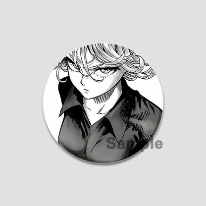 One Punch Man Saitama Button Pins