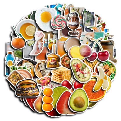 Anime World Snacks Stickers