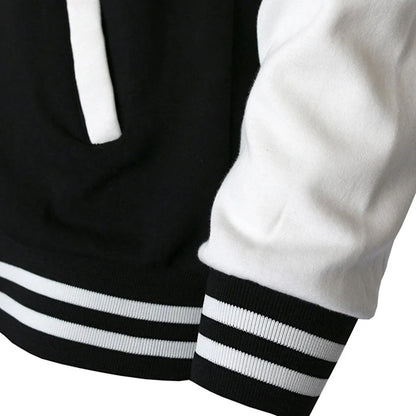 Attack on Titan Baseball Jacket with Colossal Titan Back Print Scouting Legion Logo and Japanese Text Sleeve Patterns