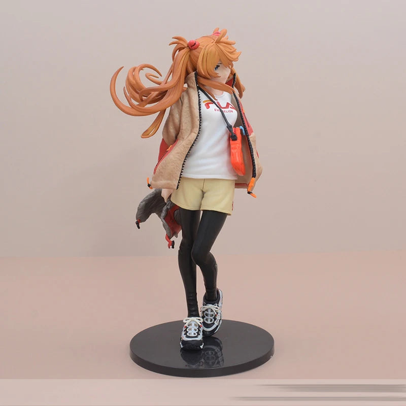 23CM EVA Anime Figure Asuka Langley Soryu Tide Brand Costume