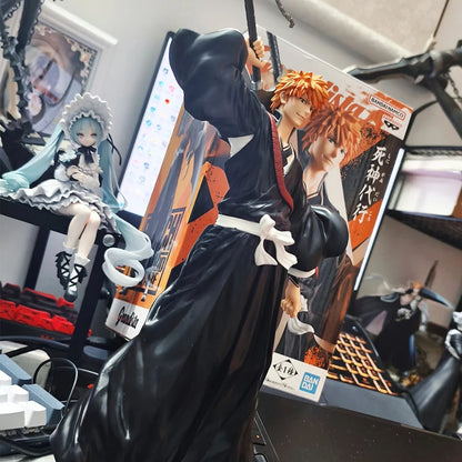 21cm Bleach Anime Figure Kurosaki Ichigo Action Figures Model Figurine PVC Collection Ornament Doll Fans Birthday Gifts Toys