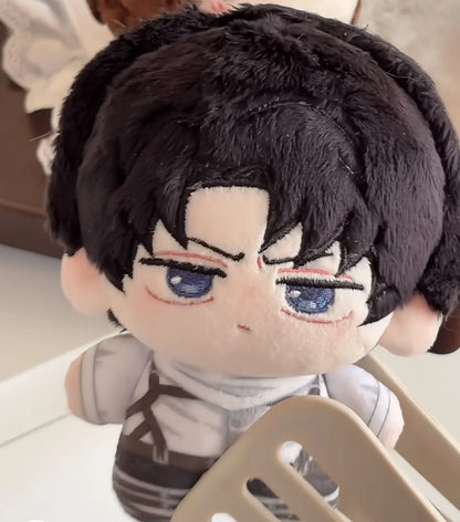 Anime Attack on Titan Fan-Made 10cm Plush Dolls & Keychains - Levi, Hange, Eren, Mikasa - Anime Stuffed Figure Pendant Gift