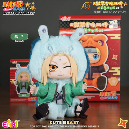 New In Stock TOPTOY EAKI Naruto Sit-in Party Konohagakure San'in Jiraiya Orochimaru Tsunade Cute Plush Blind Box Holiday Present