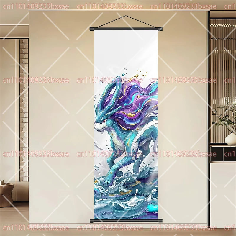 Pokémon Eevee Scroll Painting