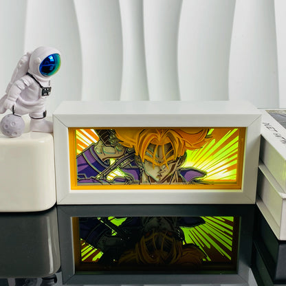 Anime Paper Carved LED Lamp