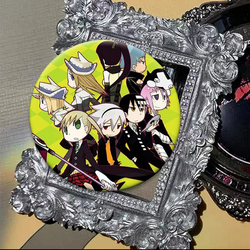Anime Soul Eater Pins Round Creative Cartoon Badges