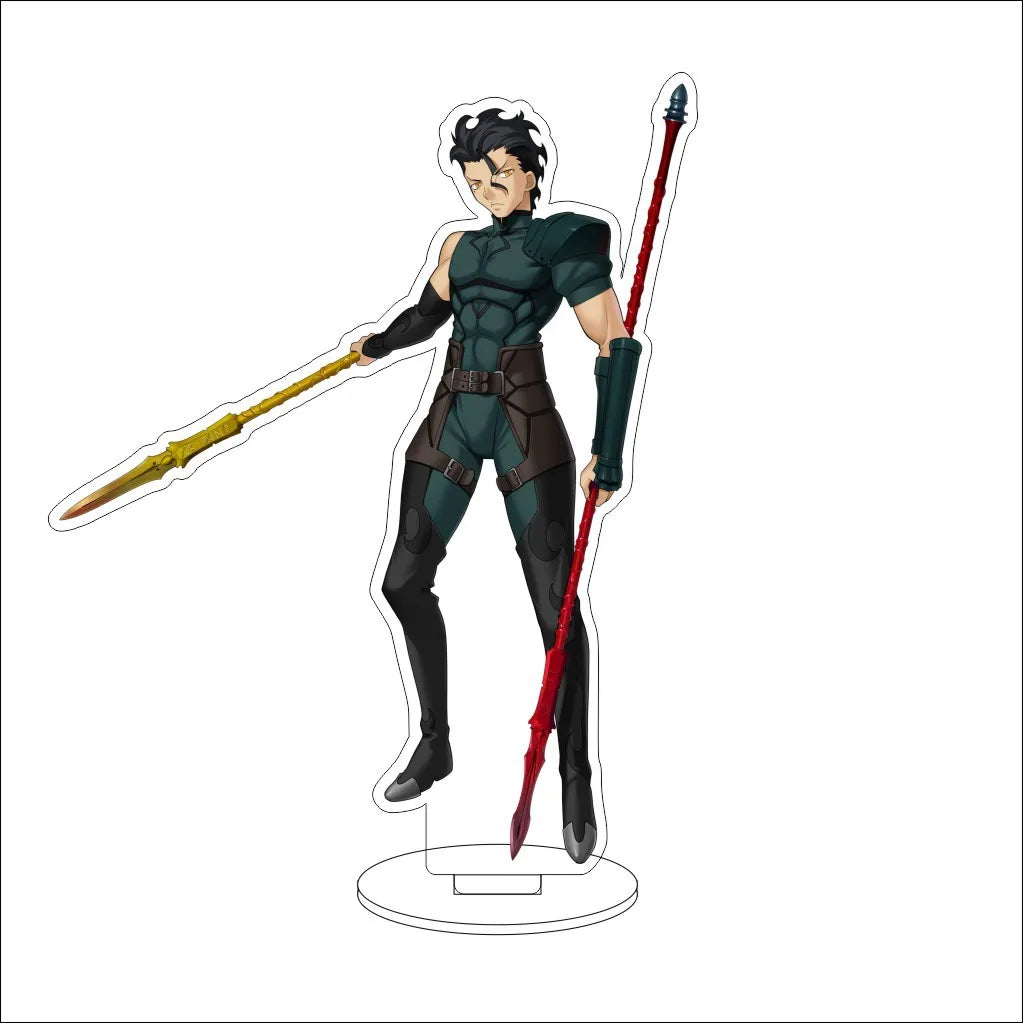 16CM Anime Fate/stay night Altria Pendragon Rin Tohsaka Illyasviel von Einzbern Cos Acrylic Figure Stand Ornaments Gifts