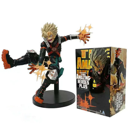 18cm/7.09in Hot Anime My Hero Academia Hero Figures deku Bakugou Katsuki Action Figural PVC Toys Desktop Statue Collection Gifts
