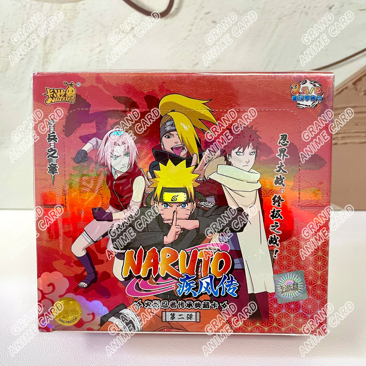 KAYOU Genuine Naruto Cards T2W9 T4W8 Booster Box Anime TCG Rare SE BP CR MR Ninja World Fight Chapter Collection Kids Toy Gift