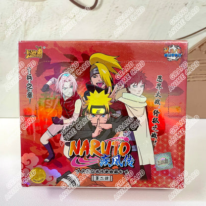 KAYOU Genuine Naruto Cards T2W9 T4W8 Booster Box Anime TCG Rare SE BP CR MR Ninja World Fight Chapter Collection Kids Toy Gift