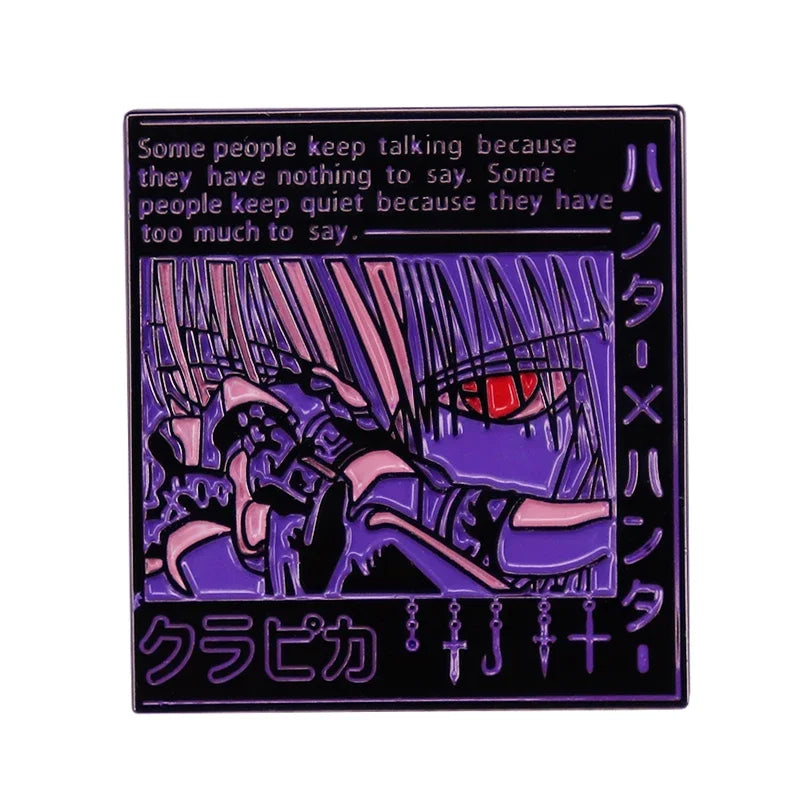 HunterXHunter Kurapika Clown Magician Hisoka Morow Gon & Killua Badass Prodigy Pin Anime HxH Brooch