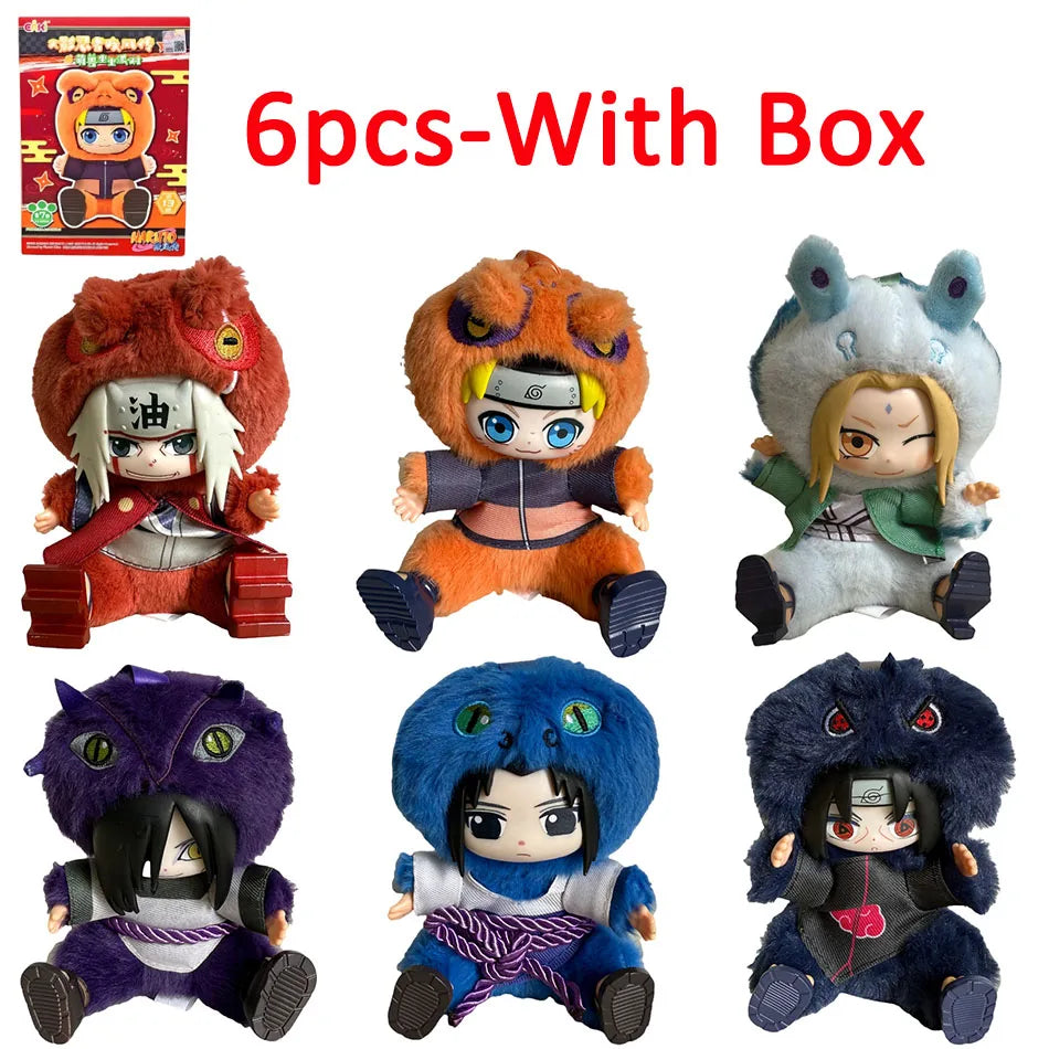 Naruto Cute Beast Party Blind Box Uzumaki Naruto Sasuke Tsunade Jiraiya Orochimaru Itachi Doll Collectible Anime Figurine Gift
