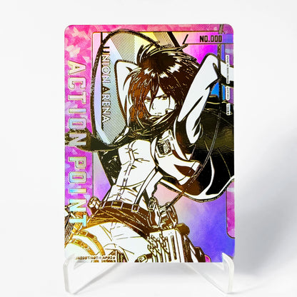 UNION ARENA Attack on Titan Eren/Mikasa/Levi SR Cards Japanese TCG Anime Collection Foil Card Single High Quality Proxy Cards
