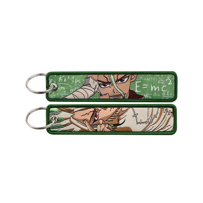 Anime Character Embroidery Keychain