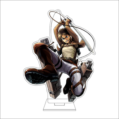 16CM Anime Attack on Titan Cosplay Acrylic Figure Stand Plate Ymir Sasha Braus Conny Springe Ornaments Gifts
