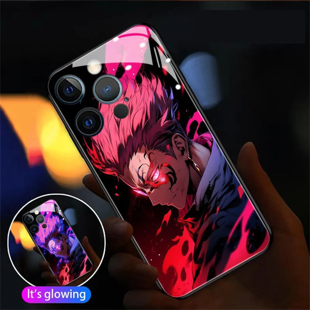 Anime LED Glass Phone Case