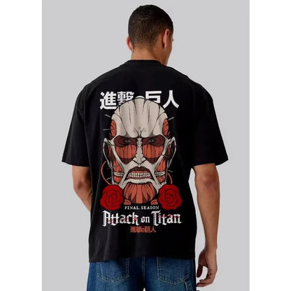 Anime Attack on Titan Printed T-shirt  Summer unisex Loose and Breathable cotton T-shirt Top