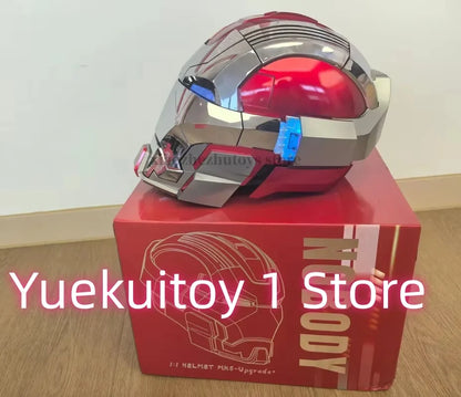 Wearable Iron Man Mk5 Helmet Toy with Arm Cannon Role Play Gift for Fans Transformers Bumblebee & Green Goblin Designs