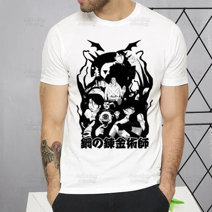 Fullmetal Alchemist Alphonse Elric T-Shirt – Harajuku Short Sleeve
