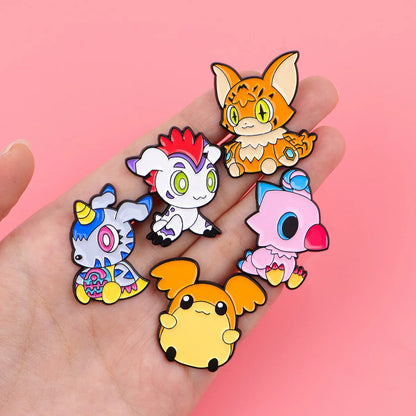 Cartoon Monster Elf Brooches