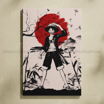 One Piece Monkey D. Luffy Canvas Poster