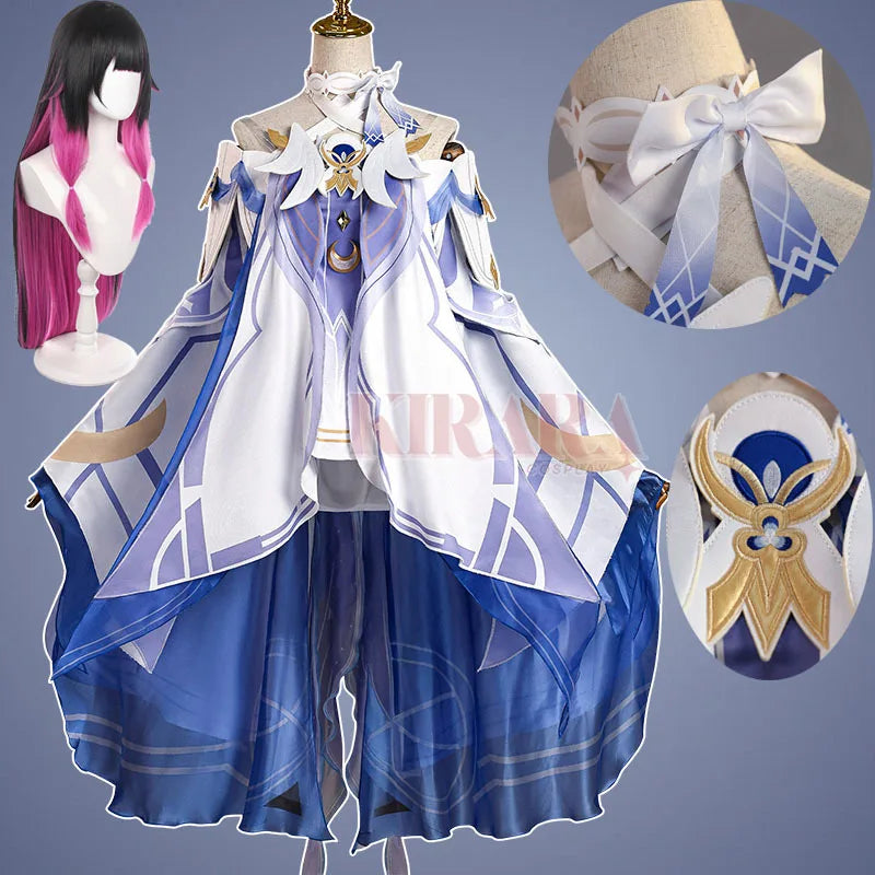 Genshin Impact Columbina Cosplay Wig