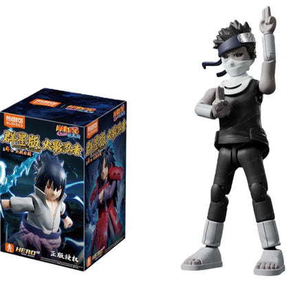 BLOKEES Building Block Man NARUTO Many Stars Edition 4nd Uchiha Sasuke Assembly Model Desktop Decoration Collect Gifts