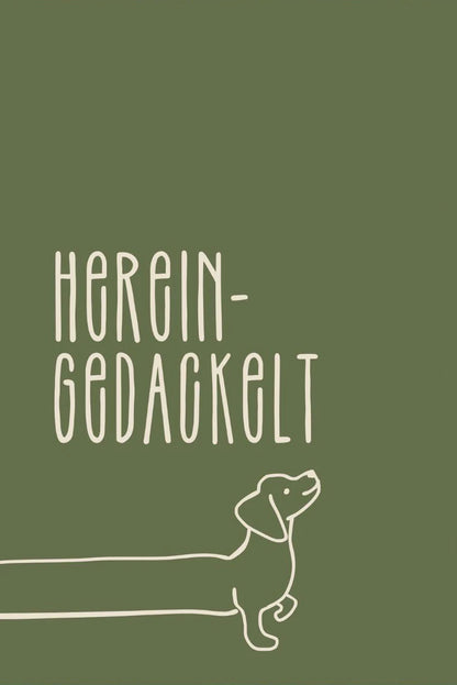Dachshund Minimalist Wall Art