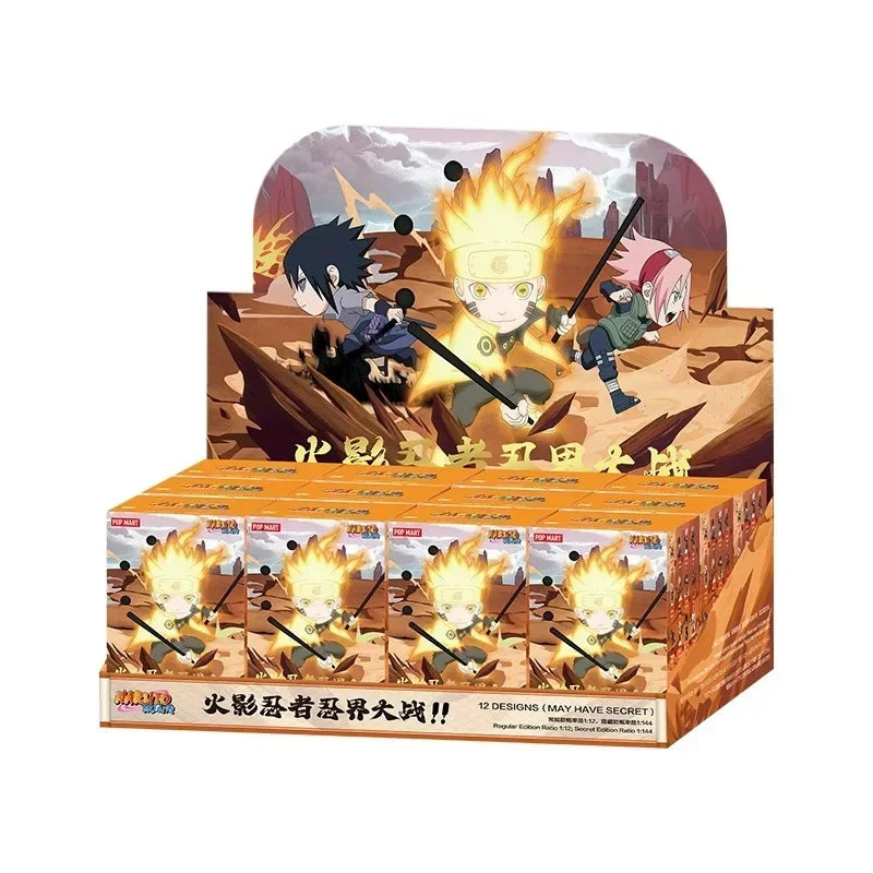 POP MART NARUTO Ninkai Taisen Series Blind Box Guess Bag Desktop Decoration Cute Model Gift Toys Anime