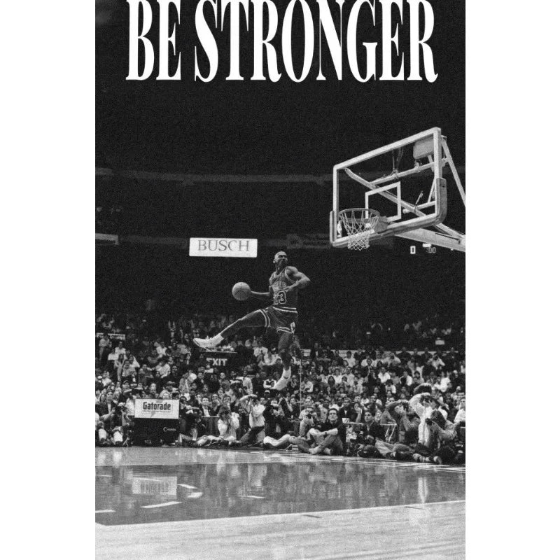 Athlete Mindset Jordan Kobe Canvas Poster