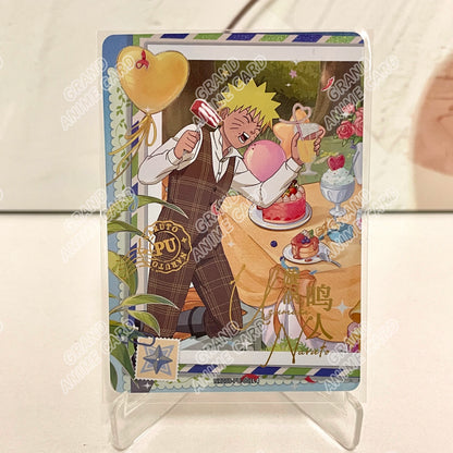 Kayou Original Naruto Card W6T4 W7T4 W8T4 PU Full Series Single Card No.01-08 Rare Itachi Uchiha Anime Collection Card Toy Gift