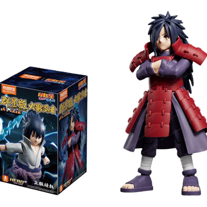 BLOKEES Building Block Man NARUTO Many Stars Edition 4nd Uchiha Sasuke Assembly Model Desktop Decoration Collect Gifts