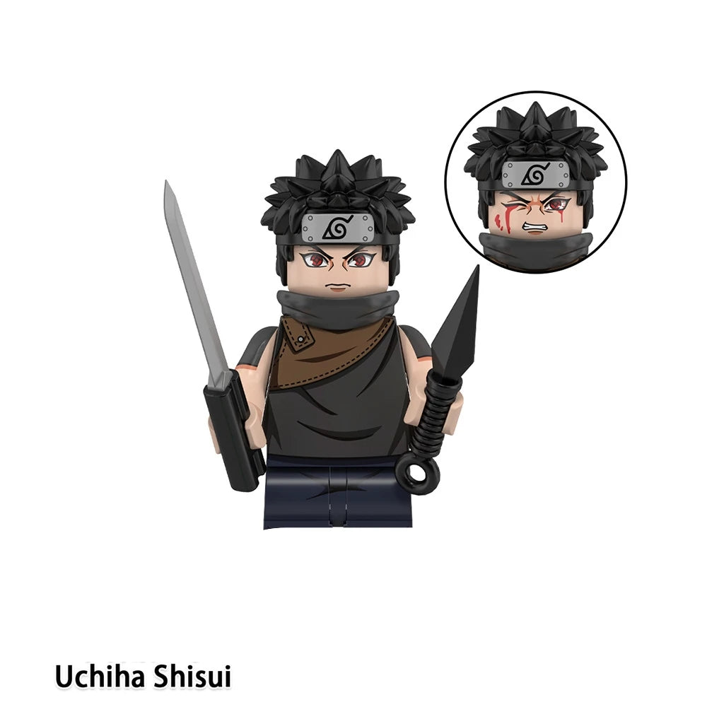 Naruto Sasuke Itachi Kakashi Jiraiya Tsunade Obito Indora Uchiha Anime Mini Man Blocks Figure WM6155 WM6154 WM6153 Collectible