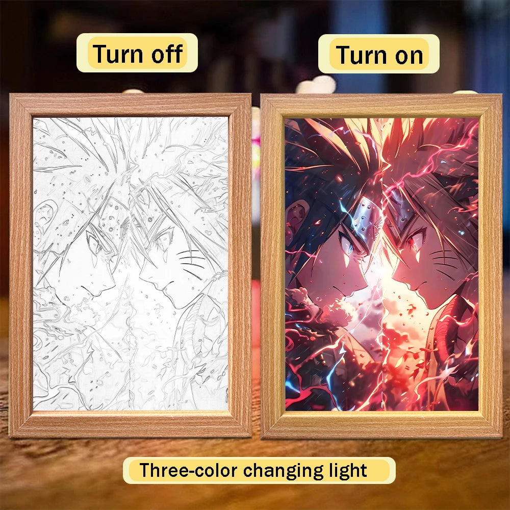 Naruto Sasuke LED Lamp