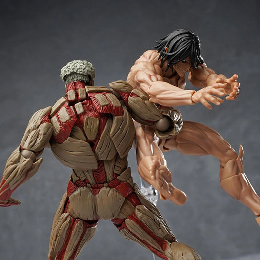 Hot In Stock Kaiyodo Eren Jaeger Action Figure Amazing Yamaguchi The Armored Titan Figure Attack On Titan Anime Model Toys