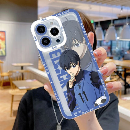 Blue Lock Transparent Phone Case