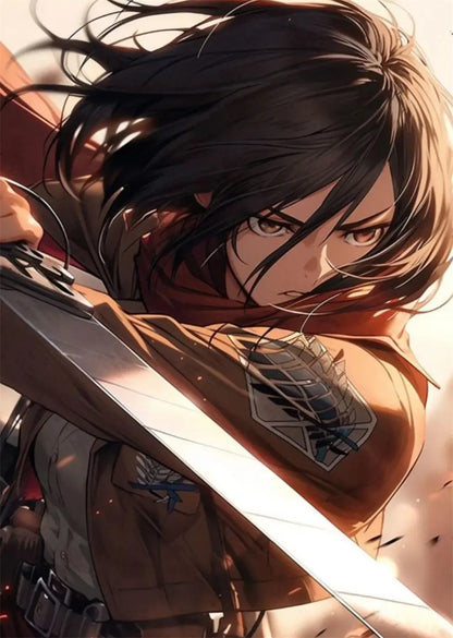 Modern Art Attack on Titan Anime Poster, Anime Lover Gift, Home Living Room/room Decoration Canvas Painting Cuadros