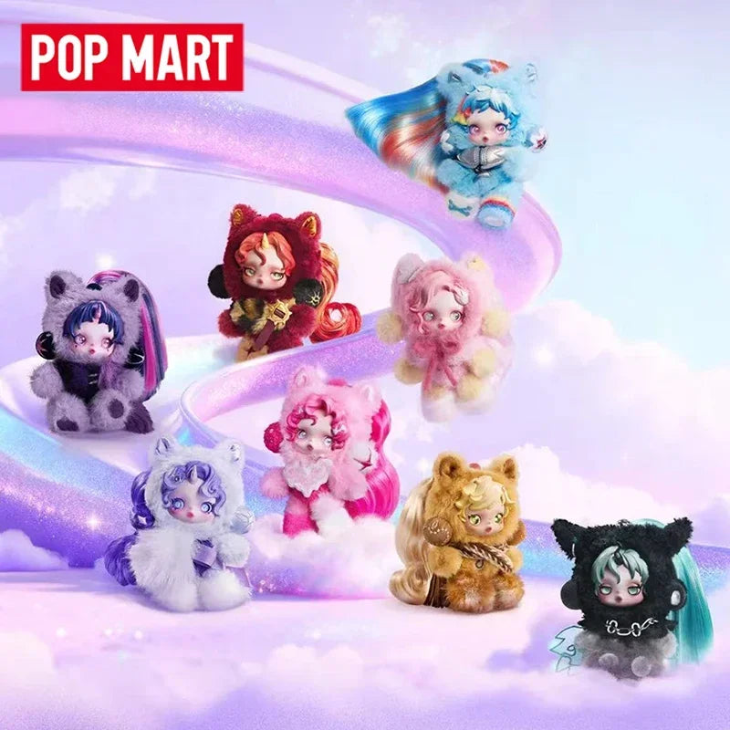 POP MART SKULLPANDA x My Little Pony Series Plush Doll Pendant Mystery Box Genuine Blind Box Guess Toys Bag Ornament Figurines