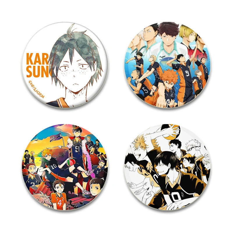 Haikyuu!! Anime Button Pins