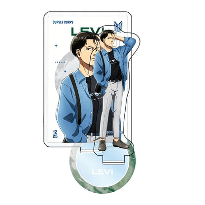 Attack on Titan Eren Yeager Levi Ackerman 15cm Acrylic Stand Keychain Anime Figure Desk Decor Collectible Gift