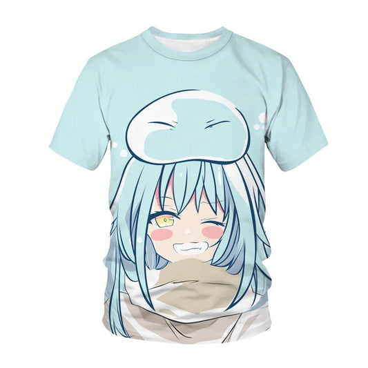 Anime That Time I Got Reincarnated as a Slime 3D Print T-Shirts