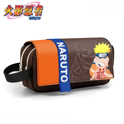 NARUTO Uzumaki Naruto Uchiha Sasuke Uchiha Itachi Anime Merchandise Pencil Case Cartoon Creative Large-Capacity Stationery Bag