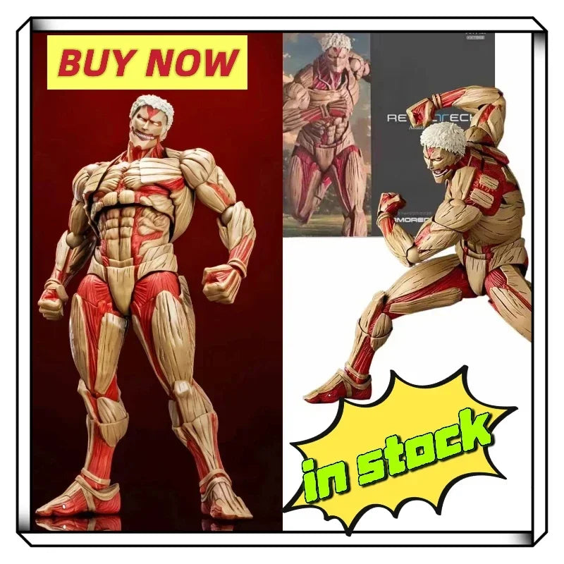 2026 NEW Amazing Yamaguchi Revoltech Eren Jaeger - Attack on Titan Action Figure (Armored & Female Titan)