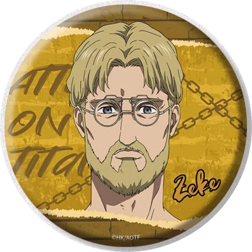 58mm Anime Attack on Titan Eren Jaeger Mikasa·Ackerman Sasha Braus Cosplay COSTUME Badge Pin SPTE Tinplate Brooch﻿ Prop Gilf