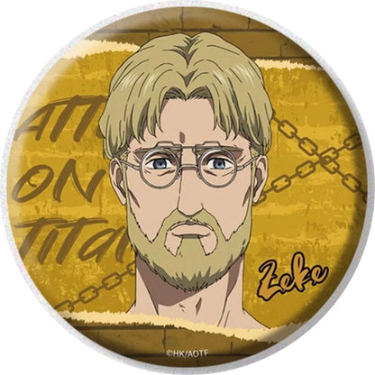 58mm Anime Attack on Titan Eren Jaeger Mikasa·Ackerman Sasha Braus Cosplay COSTUME Badge Pin SPTE Tinplate Brooch﻿ Prop Gilf