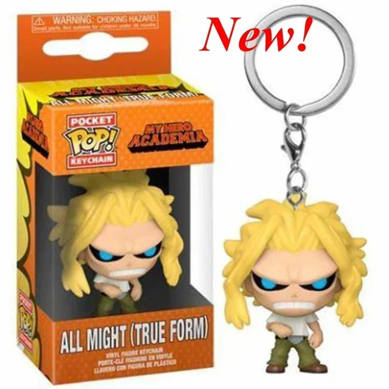 New Funko Pocket Keychain My Hero Academia Deku Bakugo Mirio Togata Dabi Izuku Midoriya Kyoka Jiro Model Toys Adult Kids Gift
