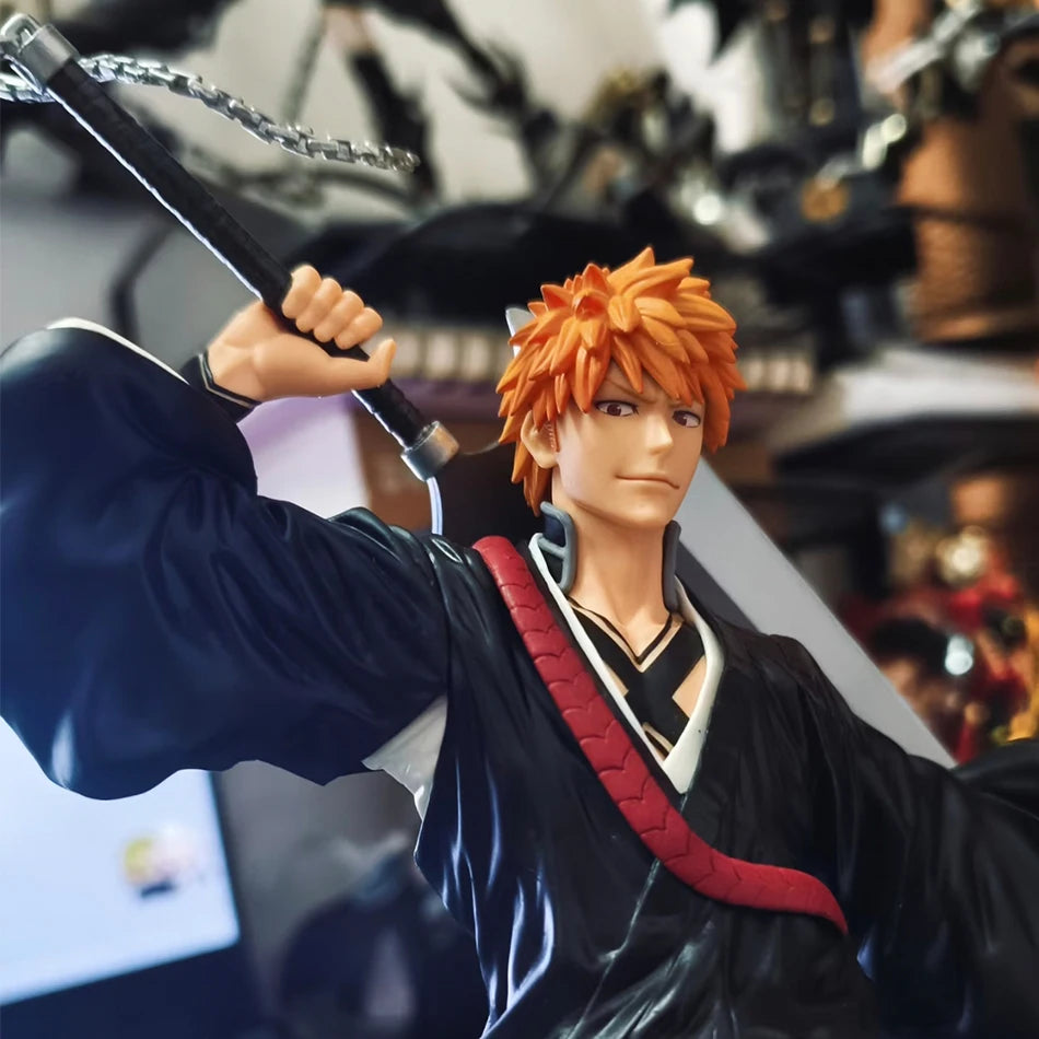 21cm Bleach Anime Figure Kurosaki Ichigo Action Figures Model Figurine PVC Collection Ornament Doll Fans Birthday Gifts Toys