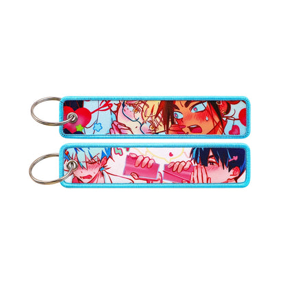 Anime Character Embroidery Keychain