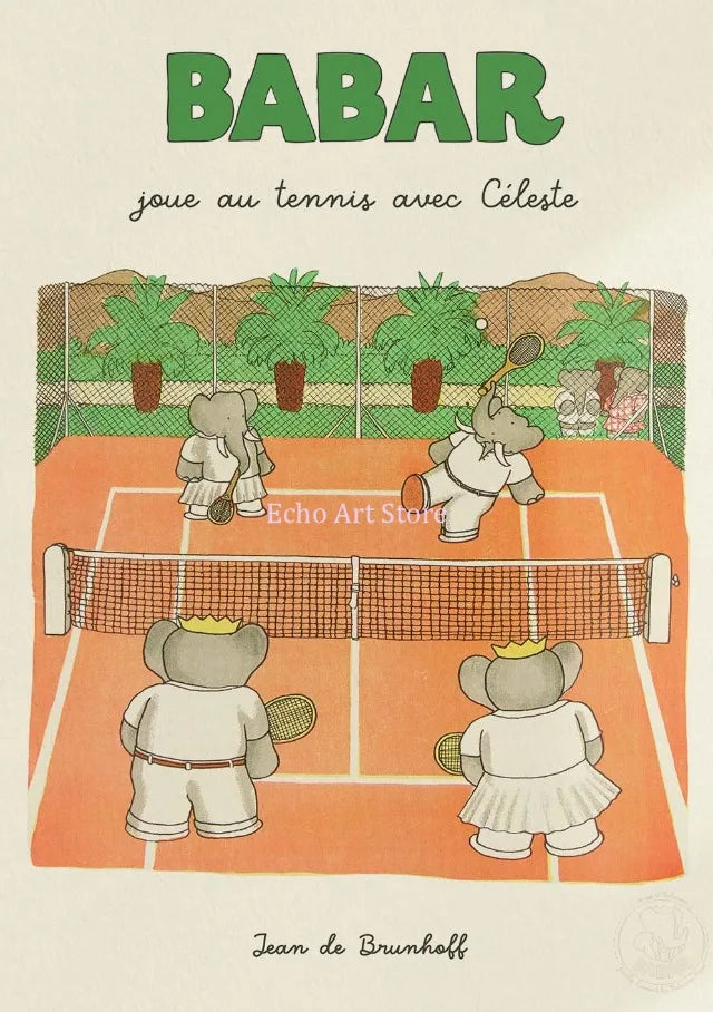 Babar Family Car Canvas Poster